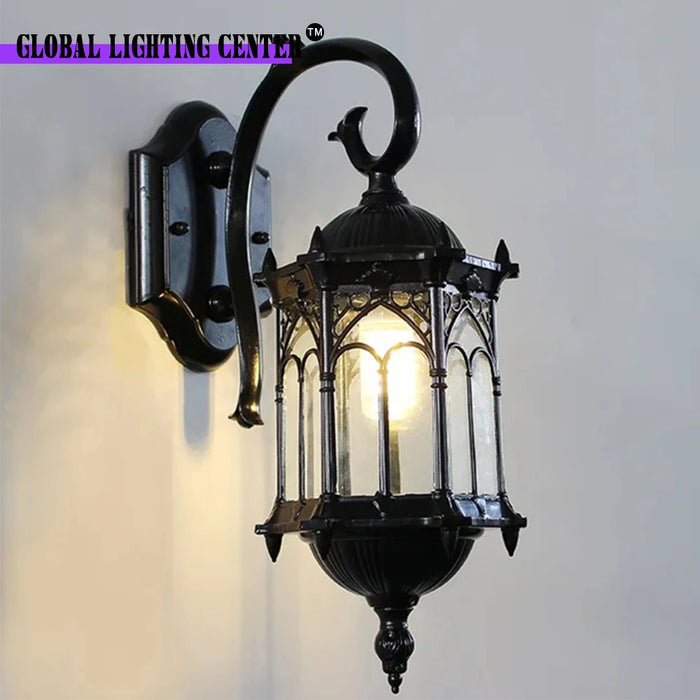 Solar Wall Lamps Outdoor Waterproof Lighting External European Style Villa Patio Light Home Gate Balcony Porch Rustproof Lights