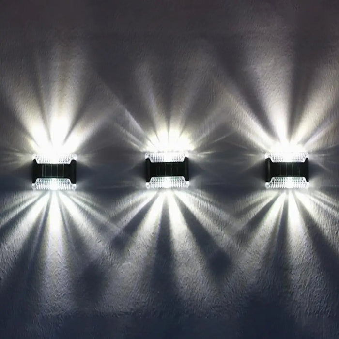 Solar Lights Outdoor Wall Waterproof Up and Down Wall Lights Garden Ambient Light for Garden Decoration Fence Patio Garage