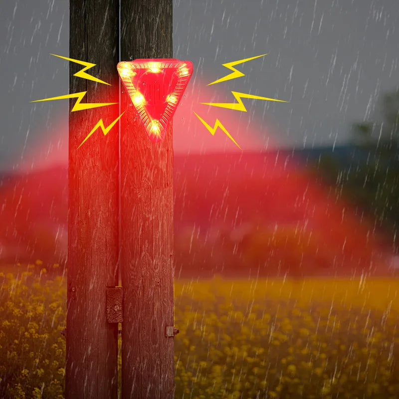 Solar Alarm Lamp Siren Wireless Motion Sensor Outdoor Waterproof 129dB Alarm Light Drive Away Wolf Wild Alarm System Detector