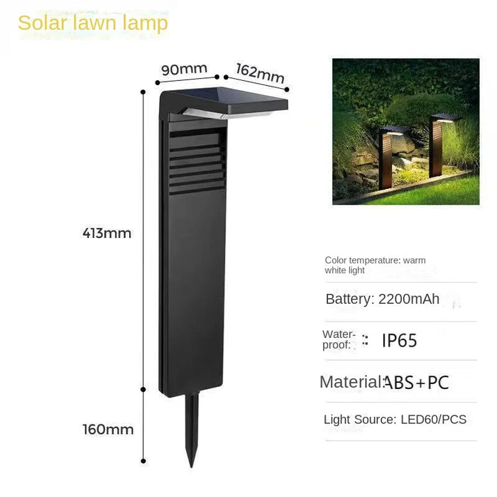 LED Solar Lawn Lights Outdoor Waterproof Courtyard Lights Garden Villas Residential Areas Decorative Areas