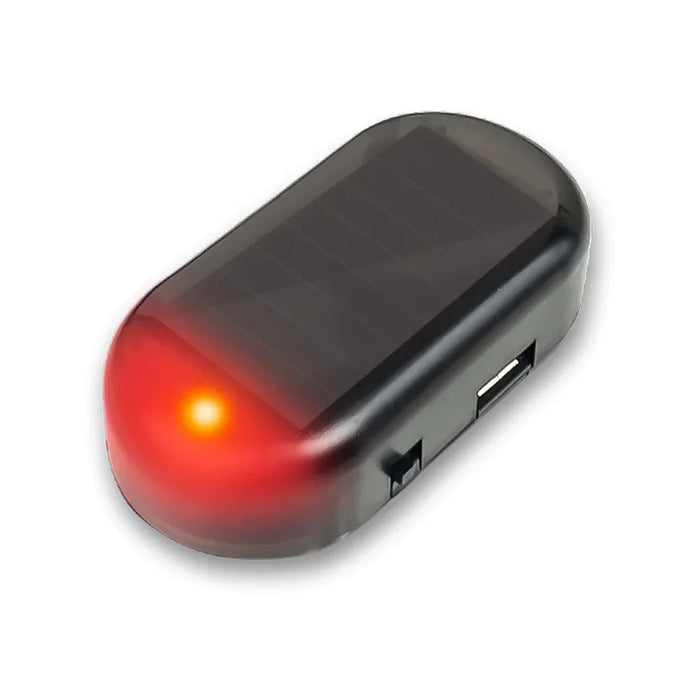 Solar Powered Car Security Light with Flashing LED Lamp Simulated Dummy Alarm for Vehicle Anti-Theft Protection Car Accessories
