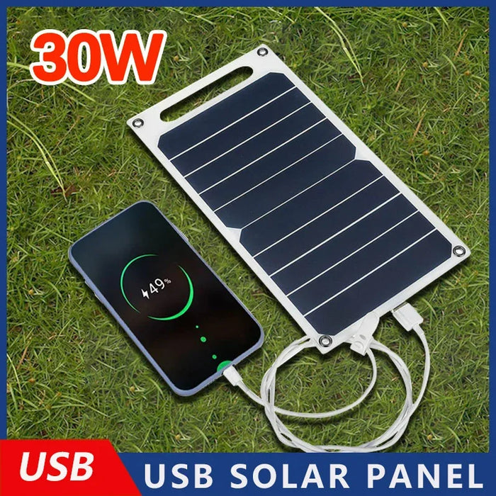 Solar Panel 5V  USB Type-C Charge Portable Flexible Kit  Lightweigh Mini System For  Phones Car Camping Hiking Power Banks IP65
