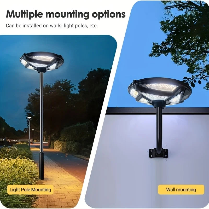 Solar outdoor street lamp UFO solar street lamp garden lamp with sensorintelligent light sensesuitable for all kinds of scenes