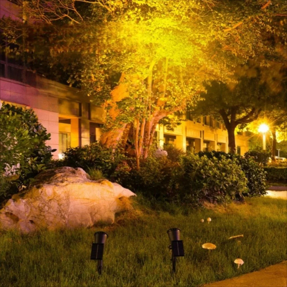 9/1 LED Solar Spotlights Waterproof Anti-freezing Brightness Adjustable Spot Light Pathway Lights Tree Lights Garden Decor Lamp