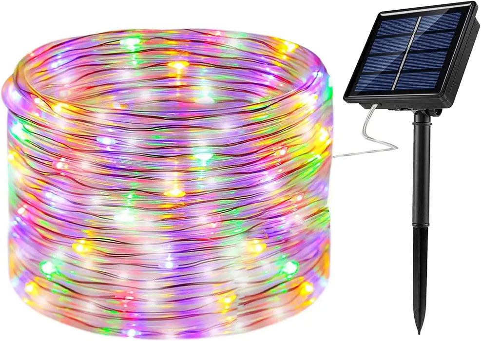 Led Solar String Light Outdoor Tube Rope Lights Waterproof Tube Lights for Outdoor Home Garden Parties Decor Led Lights Outdoor