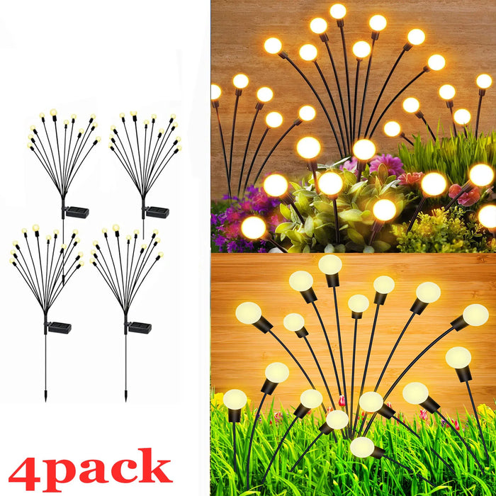 Solar Garden Lights Solar Swaying Light Sway by Wind Outdoor Lights Solar Garden Decorative Lights Yard Patio Pathway Decoration