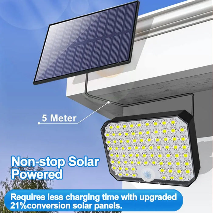 Solar Security Lights Motion Sensor Outdoor 318/238/226LED Garden Lights Waterproof Split Flood Wall Lights Solar Powered 3 Mode