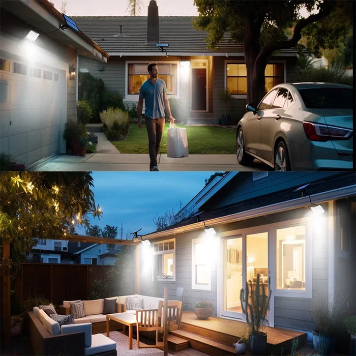 Solar Lights 234 LED Solar Security Lights Outdoor Garden Motion Sensor 3 Modes Waterproof Split Solar Flood Wall Lights Garage