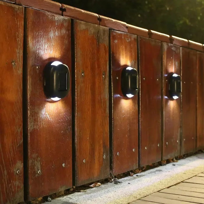 2 LEDs Wall Solar Floor Lights IP65 Waterproof Floor Lights Aisle Corridor Terrace Solar Garden Lights