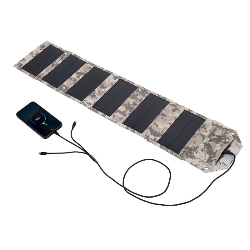60W/80W/100W Folding Solar Panel Portable Battery Charger for Cell Phone Outdoor Waterproof Power Bank for Camping Accessories