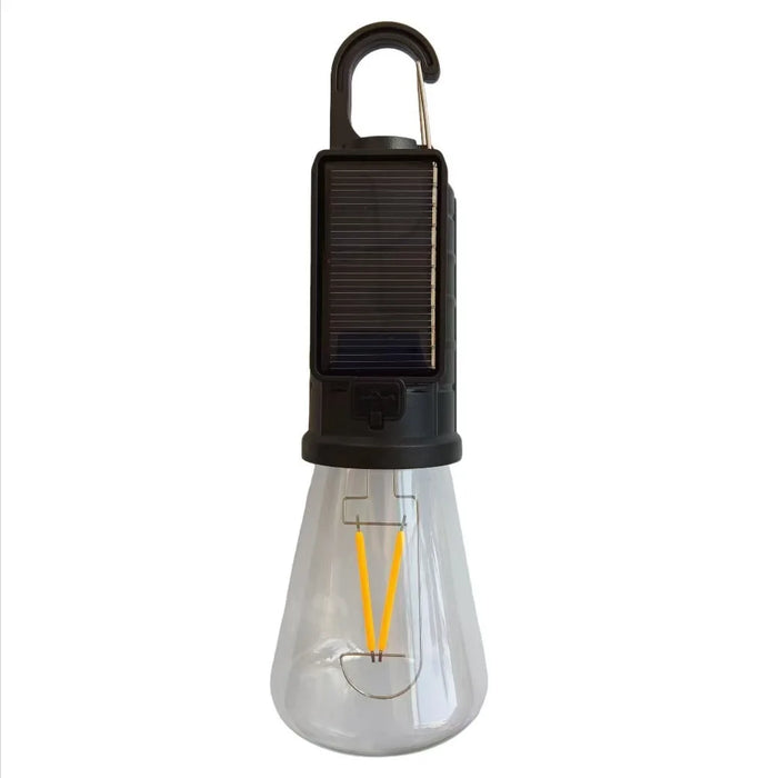 Outdoor solar camping lights, decorative light bulbs, charging hooks, retro tent lights, atmosphere lights for campsites tungste