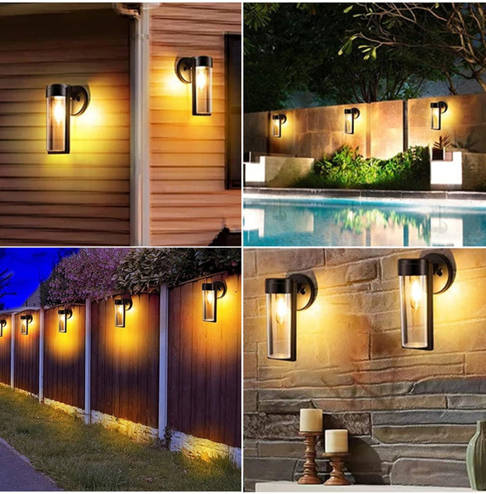 LED Solar Wall Mount Light Outdoor Solar Powered Auto On/Off Waterproof Garden Decoration Yard Post Porch Fence Lawn Lights