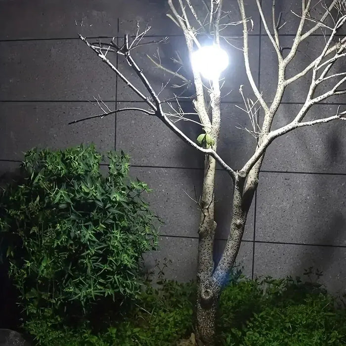 Solar LED Camping Lantern, Tent Lamp With Hook, Portable Outdoor Football Folding Light, Emergency Hurricane Camp Lamp