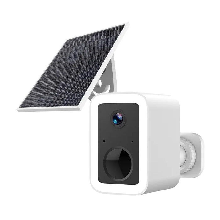 Outdoor 3MP Solar HD Surveillance Camera LED Full Color Night Vision Intelligent Motion Detection IP66 Waterproof High Endurance