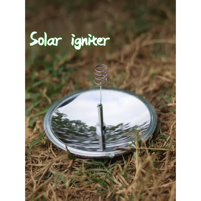 Solar Igniter Environmentally Friendly Windproof Waterproof Portable Small Tool For Outdoor Hiking Camping Wilderness Survival