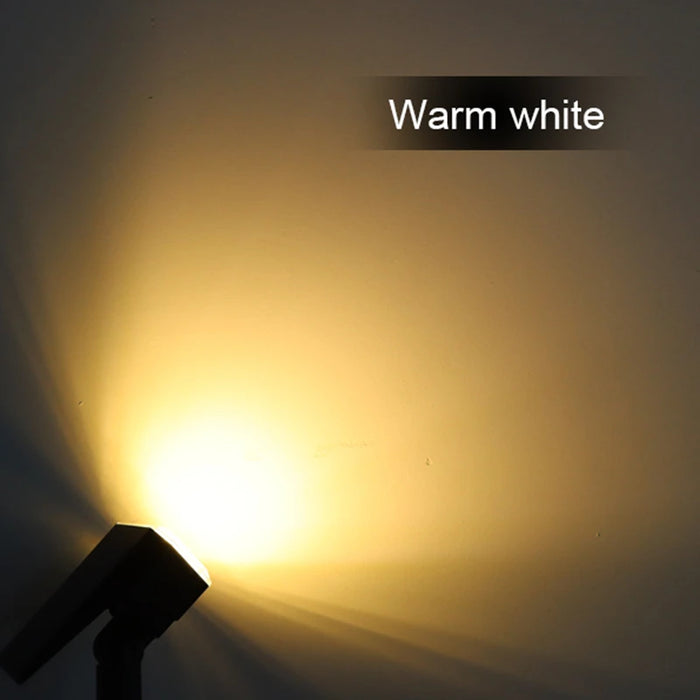 Solar Landscape Spot Lights Outdoor 3 Brightness Modes 2 in 1 Wireless Waterproof Outdoor Solar Spotlights for Wall Yard Patio