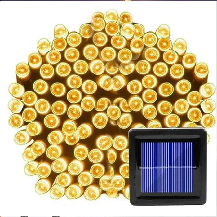 1Pack Solar String Light Fairy Garden Waterproof Outdoor Lamp 6V Garland For Christmas Xmas Holiday Party Home Decoration