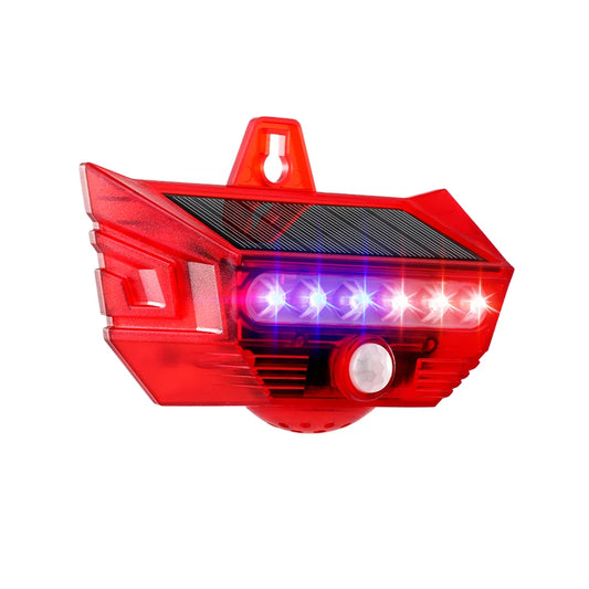 Sound And Light Alarm Solar Wireless Infrared Sensor Home Anti-theft Sound And Light Alarm For Farm Gardens Factory Warehouse