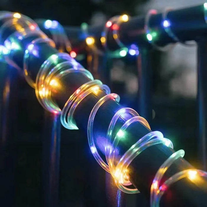 Solar LED Light Path Deck Outdoor Garden Solar String Lights Solar Rope Lights Outdoor Lighting Strips Wedding Christmas Decor