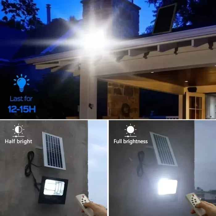 30-500W Solar Flood Lights with Remote Control Outdoor IP67 Waterproof Solar Powered Spotlight Solar Reflector Wall Lamps Hot