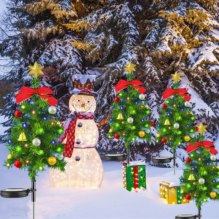 Solar Simulation Christmas Tree Lights Outdoor Party Lawn Garden Terrace Porch Landscape Atmosphere Decorative Lights Waterproof