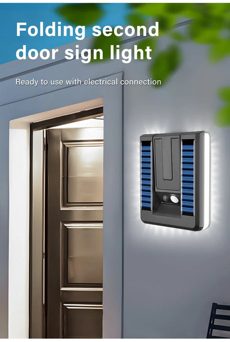 Outdoor Solar Wall Lamp Street Lights Motion Sensor Solar Powered Sunlight Lamps Waterproof Foldable Light for Garden Lighting