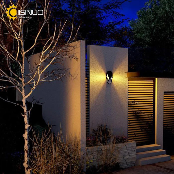 Solar LED Lights Outdoor Lighting IP65 Waterproof Sports Sensor Wall Lamp Remote Control For Garages Courtyards Yards Front Door