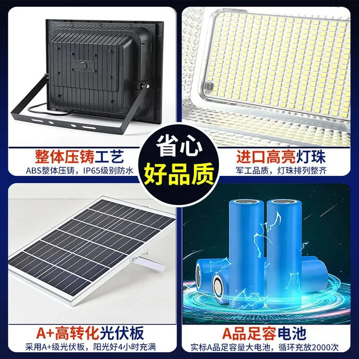 New Solar Light Outdoor Lighting 30W Garden Light Indoor and Outdoor Super Bright Extra High Power Solar Floodlight Low Price