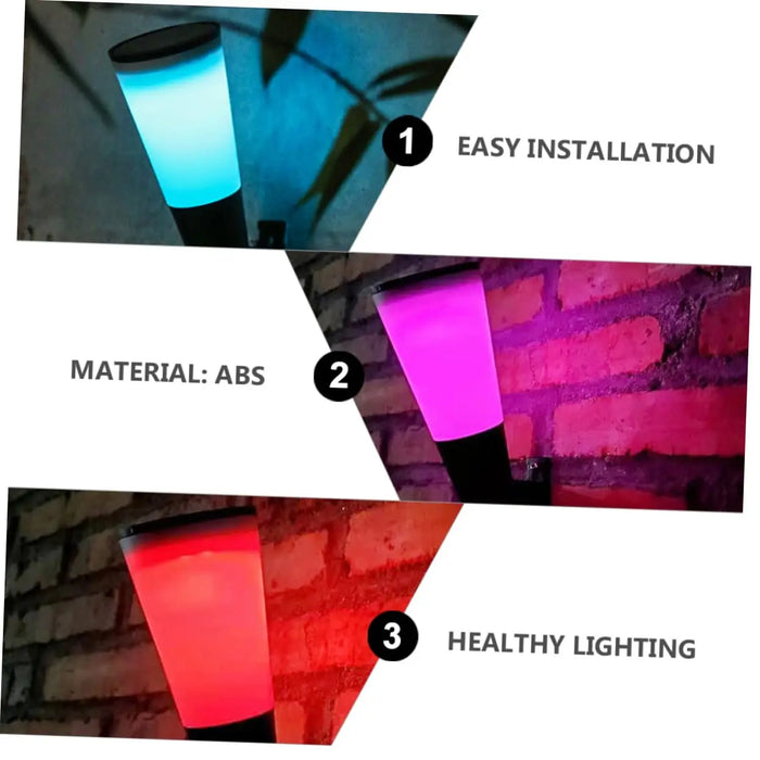 Solar Wall Light Exterior Outside Solar Fence Lights Pathway Light Outdoor Solar Lamp Wall Sconce For Garden Backyard Front Door