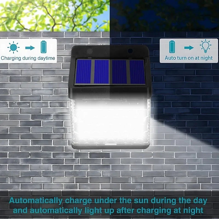 Solar Lamp 270° LED Wall Lights Waterproof Solar Wall Lamp Outdoor Garden Balcony Stairs Hallway Security Motion Sensor Lights