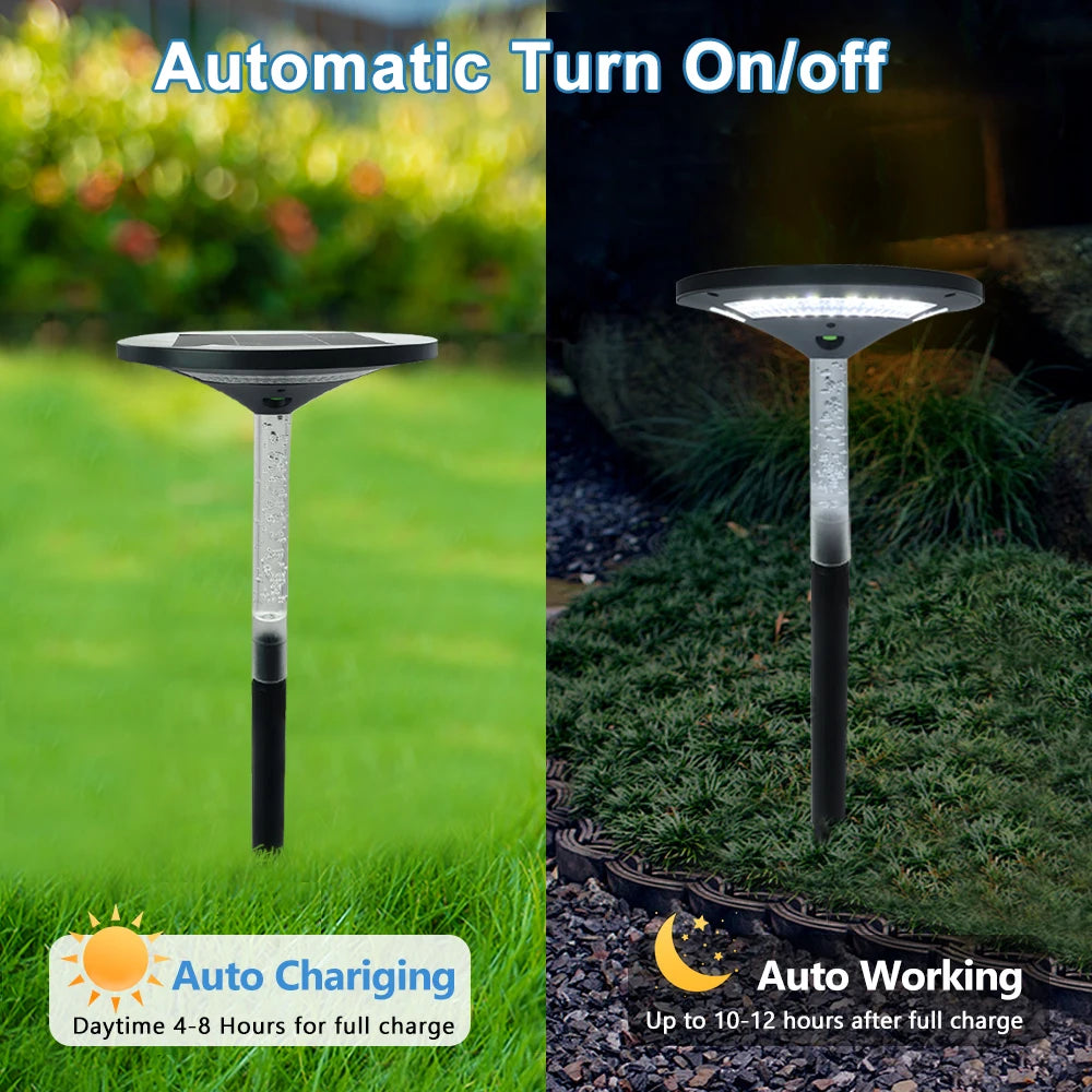 Solar Pathway Lights Outdoor Adjustable Head Solar Path Lights 4Modes 2200 MAh Waterproof  Solar Powered Landscape Light Garden