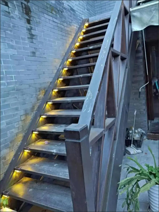 Solar Light Outdoor Stair Wall Step  LED Street  Garden Balcony Decoration Waterproof Stairs Fence Lamp