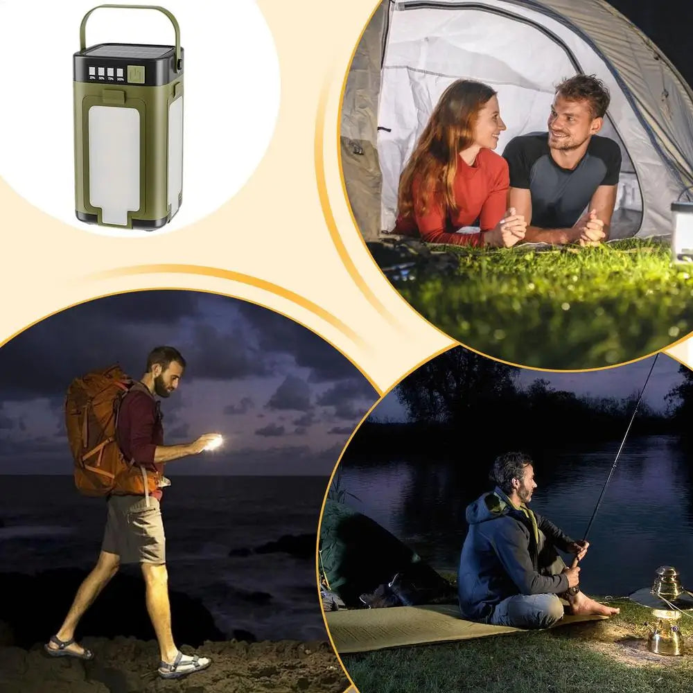 Camp Light Tent Lights For Camping Solar Portable 6 Modes Dimmable With 90 Degree Expandable 4 Led For Hiking Patio Tent Power