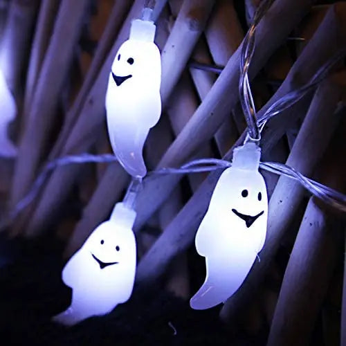 Solar Ghost Light Halloween Christmas Decoration Ghost String Led Lamp Sun Outdoor 100 LED for Waterproof Garland Party Decor