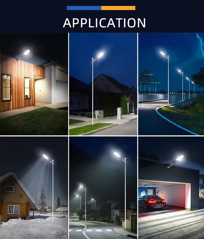 High quality outdoor solar street light with long-term operation, automatic sensing, waterproof, high-power solar street light