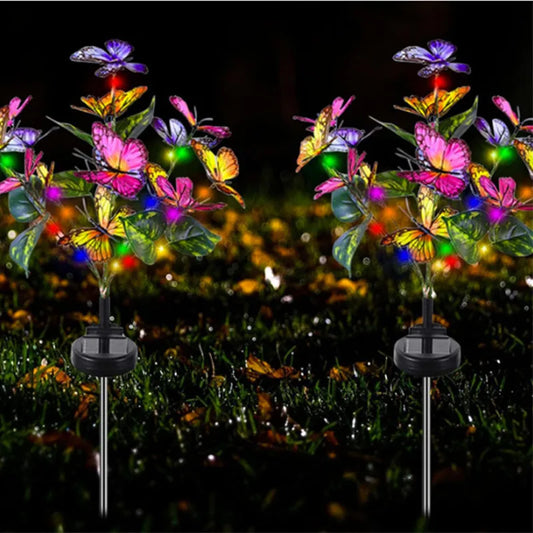 Solar Butterfly LED Fairy Lights - Perfect for Valentine's Day Easter Halloween Christmas Decoration Solar Outdoor Garden Lamp
