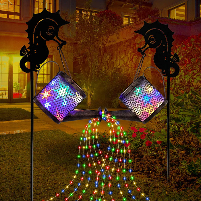 Solar Watering Can Light Outdoor Waterproof Shower Light Decorative Solar Lights for Home Outside Walkway Garden Patio Decortion