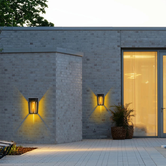 Solar Wall Lights Outdoor Porch Lights Fixture Solar Lantern Motion Sensor Waterproof Entryway Door Exterior Wall Lamp