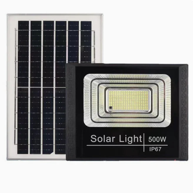 Outdoor LED Solar Flood Light 30W50W100W200W300W500W Outdoor Waterproof Spotlight Solar Remote Control Reflector LED Street Lamp