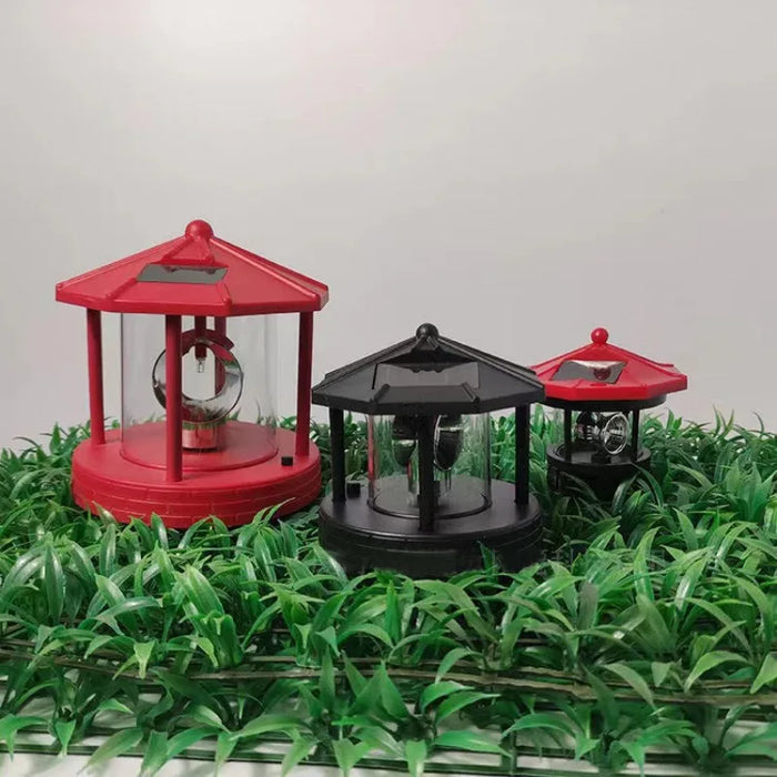 Solar Power Lamps Rotating Lighthouse Beacon Tower LED Light Outdoor Garden Landscape Courtyard Lawn Outdoor Decoration Light