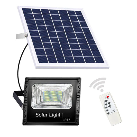 Solar Flood Lights with Remote Control, IP67 Waterproof Adjustable Spotlight for Villa & Street Lighting