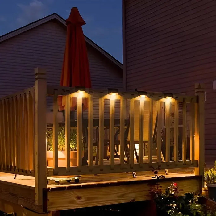 16 Packs of Solar Deck Lights for Outdoor, Solar Step Lights, Waterproof, Led Solar Lights for Outdoor Deckers, Stairs, Fences, Courtyard Flower Beds and Terraces