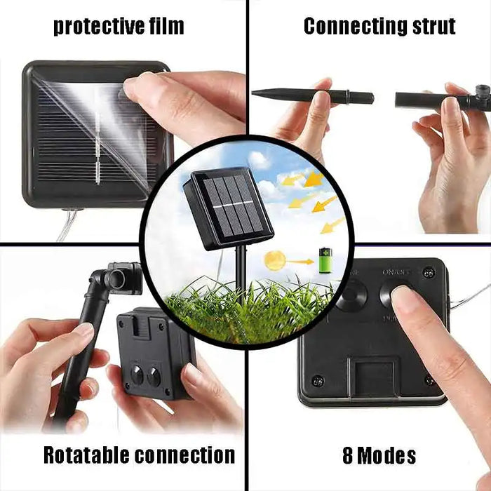 Led Solar String Light Outdoor Tube Rope Lights Waterproof Tube Lights for Outdoor Home Garden Parties Decor Led Lights Outdoor