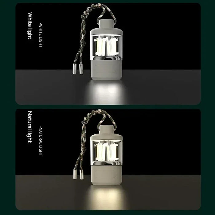 Solar Camp Lantern - IPX7 Waterproof with 360° Magnetic Base & Rechargeable