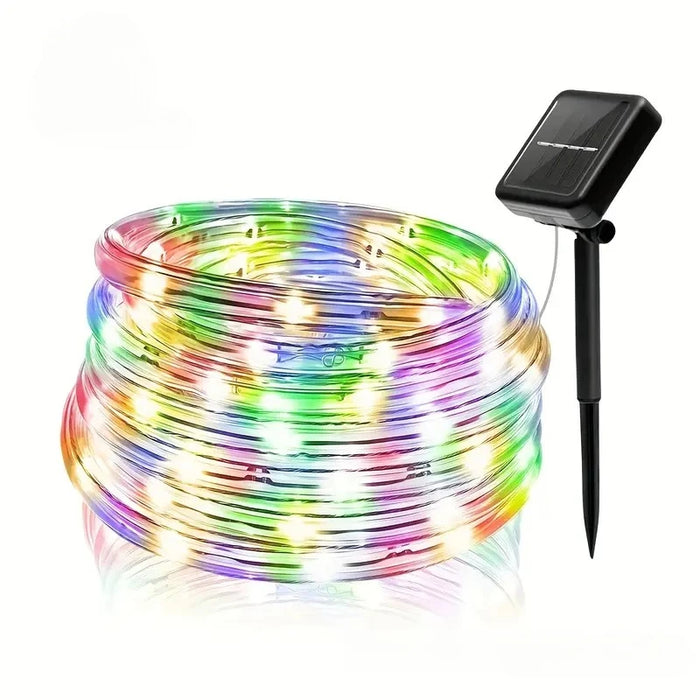 7m/12m/22m/32m Solar LED String Light Outdoor Waterproof Garden Decorations Lights Wedding Garland Solar Rope Fairy Lamp
