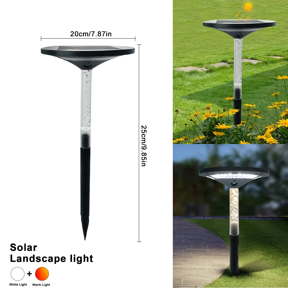 Solar Pathway Lights Outdoor Adjustable Head Solar Path Lights 4Modes 2200 MAh Waterproof  Solar Powered Landscape Light Garden