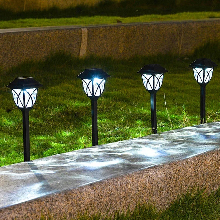 1-10Pack Solar Yard Lights Bright Lawn Lights Outdoor Waterproof Led Solar Pathway Lights Landscape Path Lights
