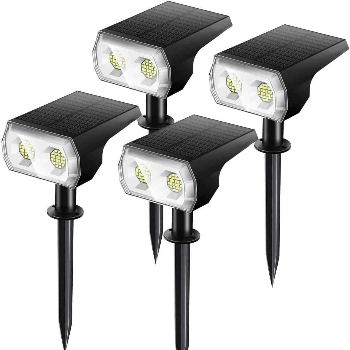 48 LEDs Solar Light Outdoors Landscape Spotlights,  2 in 1 Wireless Waterproof Outdoor Solar Spotlights for Yard Garden Patio