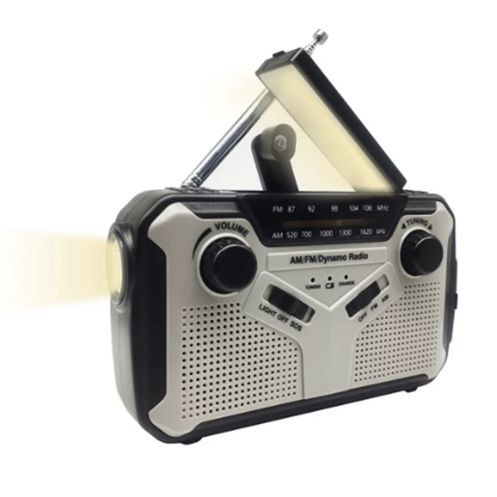 ELECT-Emergency Radio Solar Hand Crank Radio AM/FM Radio LED Flashlight SOS Alarm Power Bank Speaker