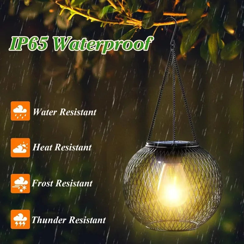 Hallowmas Solar Lantern Outdoor Solar Lights For Outside Decorative Outdoor Hanging Lights Waterproof Solar Lanterns Yard Garden